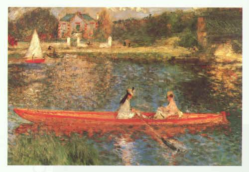 Pierre Renoir Boating on the Seine China oil painting art
